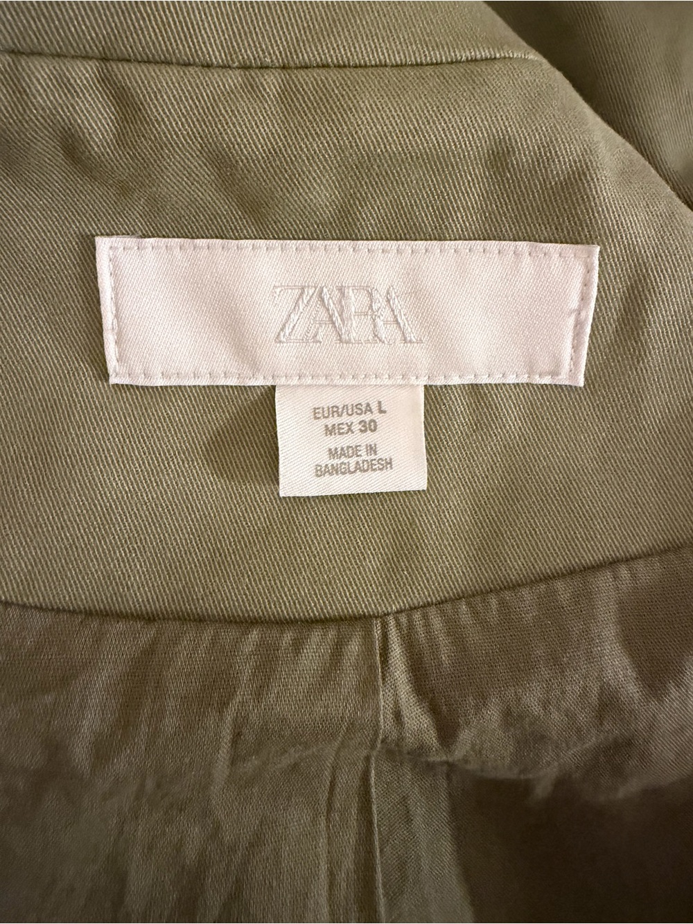 Zara Washed-Effect Short Jacket - Picture 10 of 13